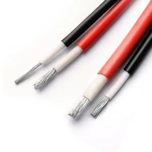 1500V DC Solar Cable for PV System Tinned Copper Conductor XLPE Insulation 4mm 6mm 25mm 35mm Sizes for Industrial Construction