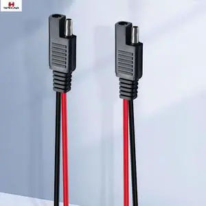 SAE Solar Male and Female Plug PVC Insulated Oxygen-Free Copper Conductor 2*0.75mm Power Cables