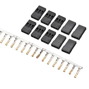 1 2 Way Battery Servo Connector for Futaba Male Female Plug Gold Plated Terminal