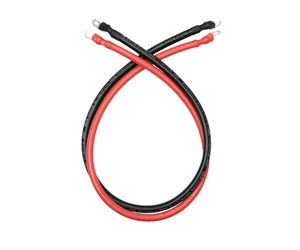 Battery Cable Flexible Pure Copper Battery Wires Lugs Heavy Duty Cable for Solar Automotive RV Marine Boat