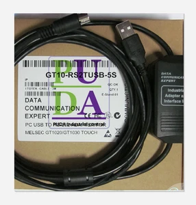 Spot Goods for New Mitsubishi PLC Programming Cable GT10-RS2TUSB-5S Warranty long GT10-RS2TUSB-5S