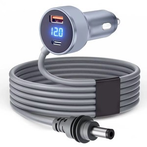 Starlink Mini Car Power Cable With Dual USB Charger 12V-24V DC Plug And Voltmeter