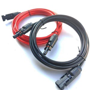 Solar Cable Extension With MC 4 Connectors PV Cable 1x4.0mm Tinned Copper Conductor XLPO Insulation for Solar Power Stations