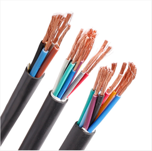 Multi-cores Copper Conductor 4x2.5mm2 4x1.5mm2 Black PVC Insulated Industrial Automobile Use 450/750V Control Cable Flexible