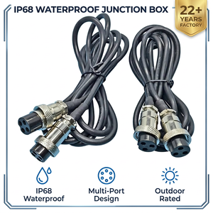 Custom IP67 Waterproof Wiring Harness M25 Connector Assembly For Electric Bike Solar Power System DC Industrial Cable Wire Loom