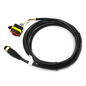 Custom Auto Trailer Wiring Harness USB Female Socket Waterproof UL2464 Tinned Copper Conductor PVC Insulated Car Battery Cable