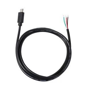 4-Core 2-Core Micro-USB Cable Tinned Copper Conductor 2A Data Transfer PVC Jacket Braid Shielding Camera Use Huajunxin