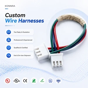 Custom JST XH Compatible 4Pin 2.5mm Pitch Adapter Connector PVC 26AWG Cable Terminal Wire Harness For Motorcycle Electronics