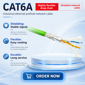 Premium 4 Core Shielded PROFINET Industrial Ethernet Cable 6XV1840 2AH10 HDPE Insulation for Factory Automation.