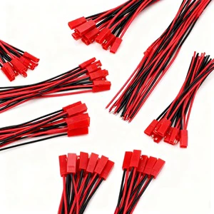 2-Pin Red Silicone Wire with Copper Contact Adaptor Type Connector Plug Cable for Drone Power and PCB Applications
