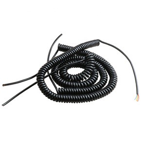 Spring Spiral Cable Coiled Cable for CNC Handheld Encoder Manual Pulse Generator MPG 7 8 9 10 12 14 15 16 17 18 21 22 26 30 Core