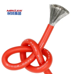New Energy Automobile Lithium Battery Electrical Cable Wire 4mm 2.5mm 16 18 20 22 24 26 28 30 AWG Soft Silicone Single Insulated