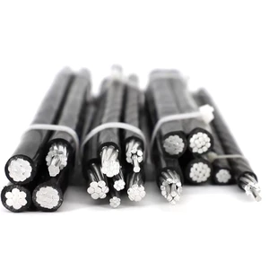 Aluminum PRC CABLE(ABC) 3*35+54.6+16 3*70+1*54 6+1*16mm2 Overhead Multicore Cable PE PVC Jacket 6kV Low Voltage Building Use
