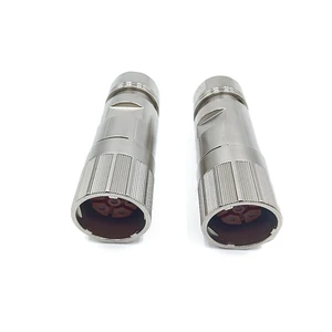 M23 Series Servo Motor Connectors 6-19 Pins Male Female ADAPTER Field-wireable Cable Metal Plug High Current Signal IP67/IP68