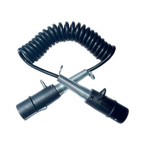European 7Pin 24V TPU Spiral Trailer Cable Wire Assembly for Heavy Duty
