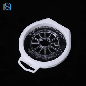White Flip-Top Fishing Line Spool Case 7.5cm Dustproof Portable Organizer for 50-100m Angling Tackle Storage