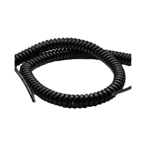 Customizable Hooha Harness Tin Plated Copper Conductor PU/PVC Jacket Power Spring Wire Spiral Coiled Cable for Industrial