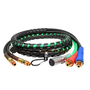 ABS 12ft 7 Way 3 In 1 Trailer Cable For Semi & Truck Trailers 12v/24v ETL Certificated Trailer Plug