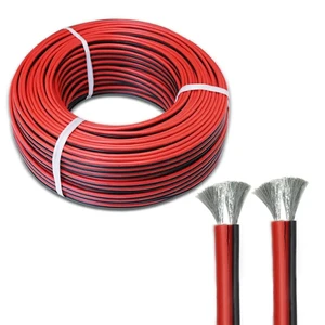 High-temperature Resistant 200°C Red and Black Double Parallel New Energy Model Lithium Battery Silicone Wire