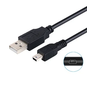 Nice Quality 1m/3.3ft 2A Fast Charge USB 2.0 Type a to Mini B 5pin Usb Data Cable for Camera Mp3 GPS