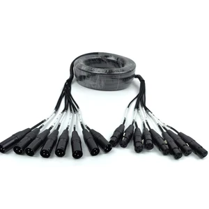 8-Way Stage Lighting Audio Cable Multi-Core Communication Channel PVC Jacket Braid Speaker Microphone Connection Stock!