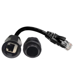 Outdoor Waterproof IP67/IP68 M20 CAT6 Ethernet Cable with RJ45 Connector PVC Shield Solid Conductor for Industrial Networking