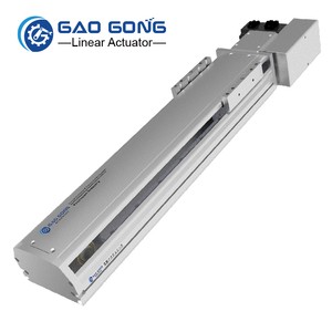 Gaogong High Speed Linear Guide Module 4050mm Long Stroke Aluminum Belt Drive Actuator AC Servo High Torque NEMA 23/34 Stepper
