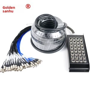 32-Channel Multi-Core Oxygen-Free Copper Signal Cable Stage Mobile Junction Box Audio Cable Box