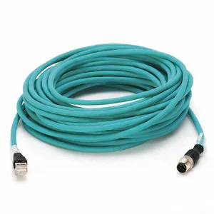 1585J-M8TBJM-0M15 Industrial Ethernet Cable M8 8-Pin Male to RJ45 Straight 0.15m Shielded Ethernet Network Cord