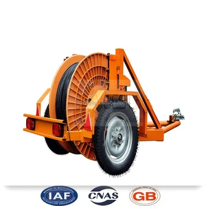 1.5T Steel Wire Reel Trailer Made in CHINA/ Fiber Cable Drum Trailer Supplier/low Price Cable Trailer