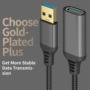 USB 3.0 Extension Cable Male Female 1M/2M/3M/5M Braid for Printer Camera Computer Keyboard Charger USB AM/AF Data Cable