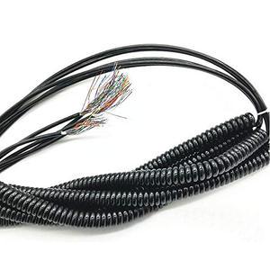 21Core Spring Wire Cable Spiral Coiled for CNC MPG Handwheel Pulse Generator Electrical Wires