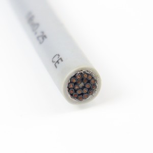 Cat6a LiYCY 300V 18 Cores 0.25mm Copper Conductor Shielded Flexible Ethernet Cable 300V Industrial Automation Use PVC Insulation