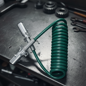 7 Way Green Spiral Cables Spring for Trailers or Heavy Trucks High Quality Electrical Wires Trailer Wiring Harness