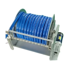 Heavy Duty Offshore Marine Maritime Stainlsee Steel Motorized Hose Reels Mooring Rope Spring Driven System Rewinder Cable Reel