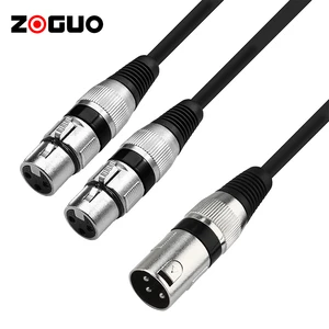 10m Black PVC XLR Audio Cable 3PIN Connector Flexible Copper Microphone Cable TV Laptop DVD Home Use Braid Speaker Box Packing