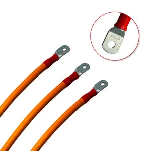 DC Battery Cable for Inverters Lithium Batteries Solar PV Power Cable with PVC Insulation Pure Copper Conductor 12V/110V Rated