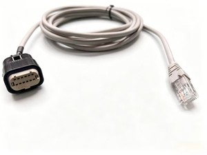 Waterproof IP67 12P Industrial Ethernet Cable 12 Position Adapter Connector Pure Copper Conductor 1m Length for Home Appliance