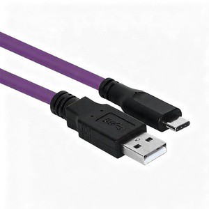 USB2.0 to Type-C Data Cable Industrial Camera High Flexibility Drag Chain Shielding Folding Resistance A-C Connector Cable
