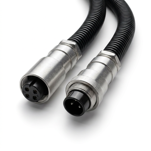 Custom GX16 Industrial Servo Motor Cable High Flex Shielded PBT Insulated IP66 Rated Power Harness for Home Appliances Machines