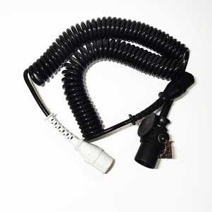 4.5m European Trailer Cable 7pin N Type Spring Wire Coiled Truck Trailer Cable with Plastic Plug