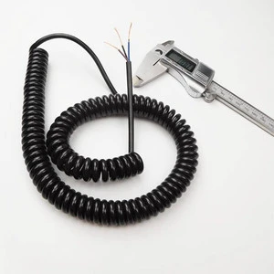 Kawat Kabel Pegas PU 3 Core 22 Awg Stretch 1 2 3 4 5 6 7 8 9 10 11 12 13 14 15 Meter Kawat Teleskopi Spiral