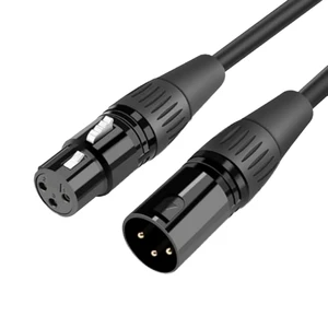 1 Meters Balanced XLR Male to Female Audio Cable Shielded Anti-Noise Patch Cable for Microphone Amplifier and Stage Audio System