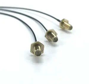 Custom OEM ODM RF Coaxial RP-SMA ST Jack Waterproof MHF4L 50ohm Gold Plated Cable Assembly Data Communication Network