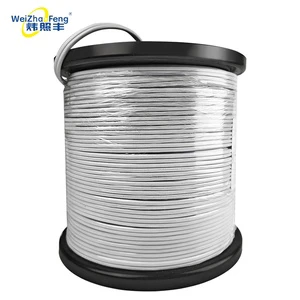 Black 12/16/18 AWG Stranded SPT1/SPT2 LED Lighting Extension Cable With PVC Insulation And 99.9% Copper Conductor