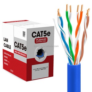 Outdoor Industrial Cat5e UTP Shielded 8-Conductor 26AWG Copper PVC Jacket Ethernet Cable 2.5 Gbps LAN Network 100m