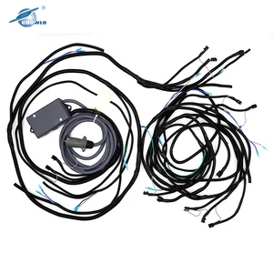 Customized 7 Pin Way Round Tractor Transport Trailers Plug Cable Assembly Wire Harness Kit