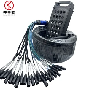 24 Channels Roll Stage Box Cable Dmx Audio De Y Power Snake XLR Cable Male to Female Multi Microphone