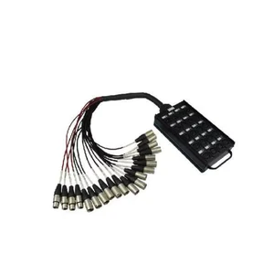 Customized 4 8 12 16 20 24 28 32 36 40 Channels Xlr Multicore Audio Cable Snake Cable With Stage Box