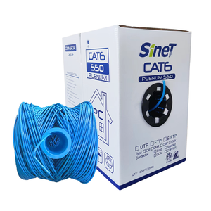 OEM Factory Direct UTP Cat6 Ethernet LAN Cable 1000FT 305M Length 23AWG Solid Plenum Copper CMP/CMR PVC ETL Approved 550MHz